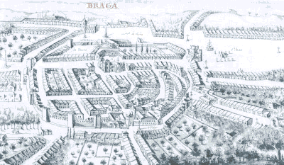 Planta de Braga no séc. XVII