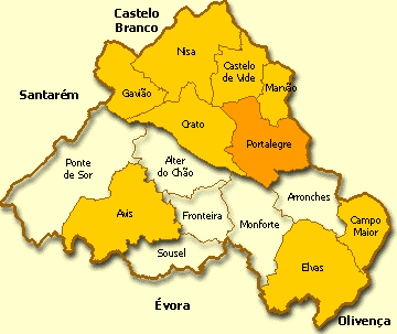 Mapa de Portalegre